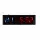Gym Timer 6 Mode 1.5 Inch LED Interval Timer Digital Ultra-Clear with Remote Count Down/Up Wall Clock Stopwatch Fitness Timer for Home