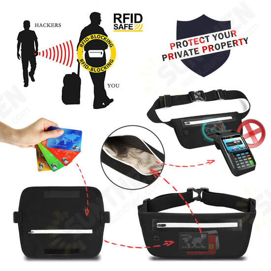 Outdoor Waterproof Bum Fitness Running Waist Belt Pouch Bag Outdoor Waterproof Bum Fitness Running Waist Belt Pouch Bag
