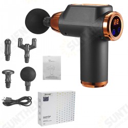 Smart Muscle Massage Vibrating Handheld Deep Tissue Percussion 6/22 Speed USB Charging LED Touch Screen with 4 Heads Smart Muscle Massage Vibrating Handheld Deep Tissue Percussion 6/22 Speed USB Charging LED Touch Screen with 4 Heads