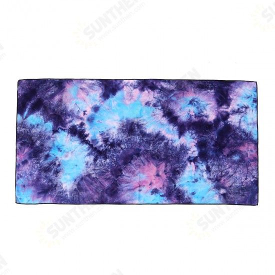 Tie- dyed Sports Towel Quick-dry Soft Lightweight Outdoor Sports Fitness Running Towel