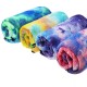 Tie- dyed Sports Towel Quick-dry Soft Lightweight Outdoor Sports Fitness Running Towel