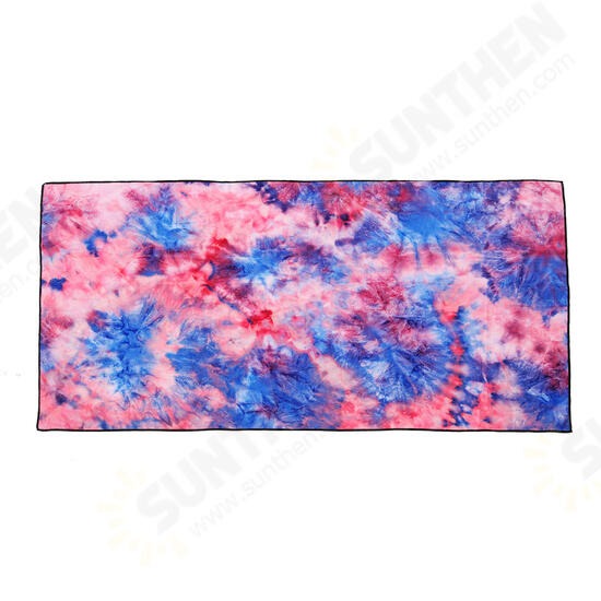 Tie- dyed Sports Towel Quick-dry Soft Lightweight Outdoor Sports Fitness Running Towel