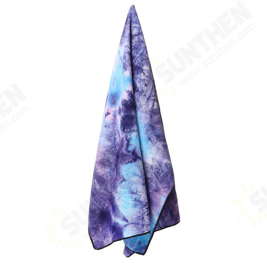 Tie- dyed Sports Towel Quick-dry Soft Lightweight Outdoor Sports Fitness Running Towel