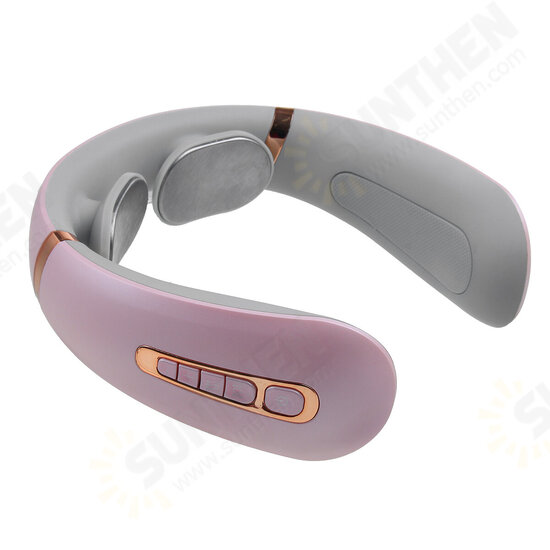 USB Electric Heating Pulse Neck Massager Magnetic Pulse Therapy Relax Vertebra Treatment