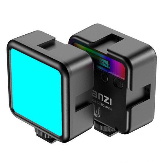 VL49 RGB Full Color LED Video Light 2500K-9000K 800LUX Magnetic Mini Fill Light Extend 3 Cold Shoe 2000mAh Type-c Port