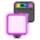 VL49 RGB Full Color LED Video Light 2500K-9000K 800LUX Magnetic Mini Fill Light Extend 3 Cold Shoe 2000mAh Type-c Port