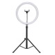 1 Set Flash LED Fill Light Desktop Live Removable Tripod Stand Phone Clip Holder