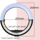 10 Inch LED Folding Selfie Ring Light Dimmable Lamp Mobile Phone YouTube Tiktok Live Beauty Photography Fill Light Lamp