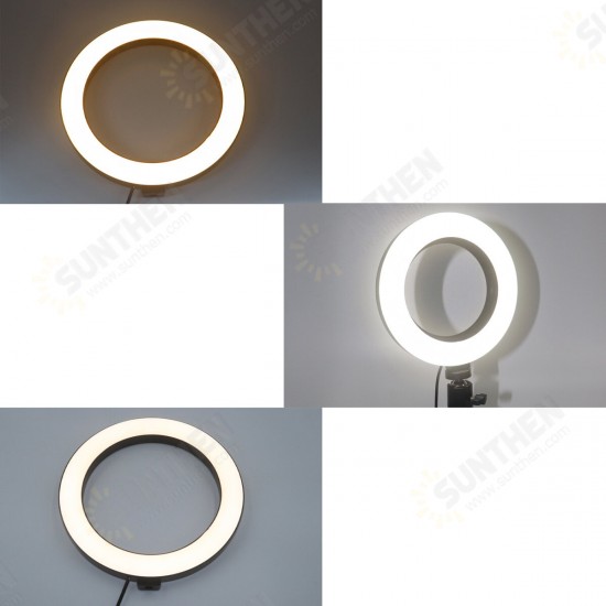 10 Inch Selfie Ring Light Kit 3 Lighting Modes USB Powered with Phone Holder