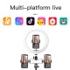 10 Inch Selfie Ring Light With Tripod Stand Dimmable Camera Phone Holder 26CM Ring Lamp for Youtube Vlog Live Streaming