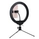 10inch LED Ring Fill Light 3Modes of Color Temperature Colorful RGB Live Broadcast Desktop Phone Holder Tripod Stand Selfie for YouTube Tiktok Vlog