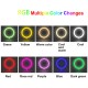 10inch LED Ring Fill Light 3Modes of Color Temperature Colorful RGB Live Broadcast Desktop Phone Holder Tripod Stand Selfie for YouTube Tiktok Vlog