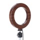 10 inch LED Ring Light Fill Light For Makeup Streaming Selfie Beauty Photography B Makeup Mirror Light-Dark Wood Color