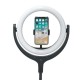 12inch Dimmable Desktop Selfie LED Ring Light Stand Phone Holder Makeup Live Vedio