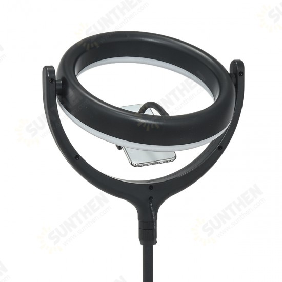 12inch Dimmable Desktop Selfie LED Ring Light Stand Phone Holder Makeup Live Vedio