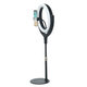 12inch Dimmable Desktop Selfie LED Ring Light Stand Phone Holder Makeup Live Vedio