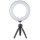 16cm 21cm 26cm Beauty LED Ring Fill Light Dimmable Light Desktop Tripod Selfie Phone Holder for YouTube Tiktok Vlog Live Streaming Makeup