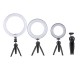 16cm 21cm 26cm Beauty LED Ring Fill Light Dimmable Light Desktop Tripod Selfie Phone Holder for YouTube Tiktok Vlog Live Streaming Makeup