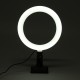 20cm 3 Modes Fill Light Desktop LED Ring Light Selfie Lighting Beauty with Macbook Table Clip for Live Broadcast