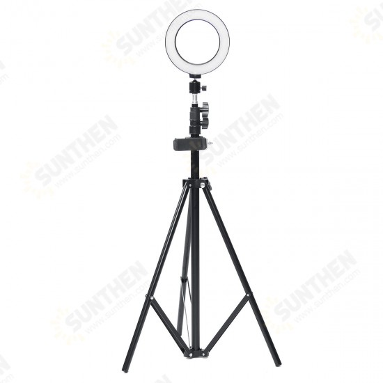 210CM Ring Light Stand Tripod LED Camera Light W/ Cell Phone Holder Lamp 3 MODE