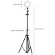 210CM Ring Light Stand Tripod LED Camera Light W/ Cell Phone Holder Lamp 3 MODE