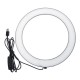 26cm Portable Stepless Adjustable LED Ring Full Light Makeup Mirror Light Photography Lighting Selfie Ring Lamp with Phone Holder