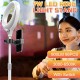 8 Inch 96PCS LED Ring Light Dimmable Stand Kit for Makeup Live Smart Phone / Camera