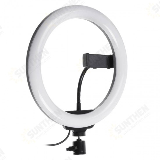 10 inch RGB LED Selfie Ring Fill Light Dimmable Studio Ring Lamp for Beauty Broadcast