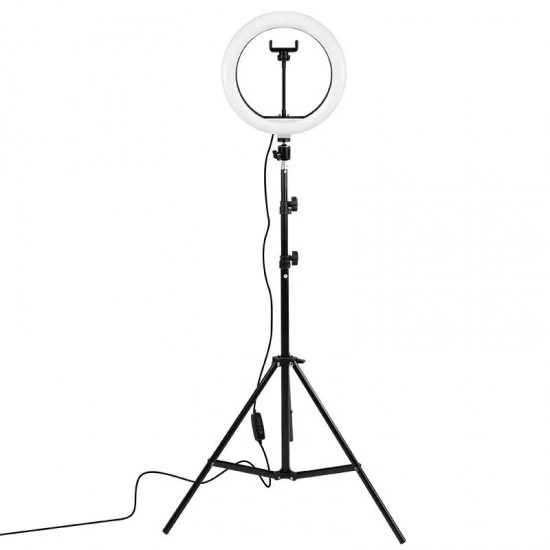 10 inch Ring Fill Light Tripod Remote Control Adjustment USB Plug Selfie Beauty Ring Light with Stand Video Light for YouTube TikTok Live