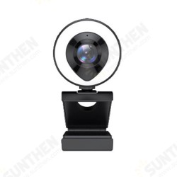 1080P HD USB2.0 Webcam Conference Live Auto Focus Fill-In Light Beauty Computer Camera Built-in Noise Reduction Mic 1080P HD USB2.0 Webcam Conference Live Auto Focus Fill-In Light Beauty Computer Camera Built-in Noise Reduction Mic