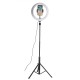 10inch LED Ring Light Portable Telescopic Tripod Fill Light Dimmable Flexible Stand Phone Holder Studio Video Holder