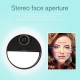 Selfie 36 LED Fill Lamp Ring Light Universal Clip 3 levels Brightness Micro 0.63 x HD Wide-angle Lens