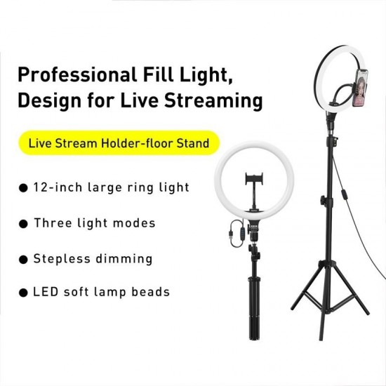 Desktop Live Broadcast Lights Bracket Table Floor Stand 10/12inch Ring Adjustable Floor Stand Two Types Foldable Selfie Lights