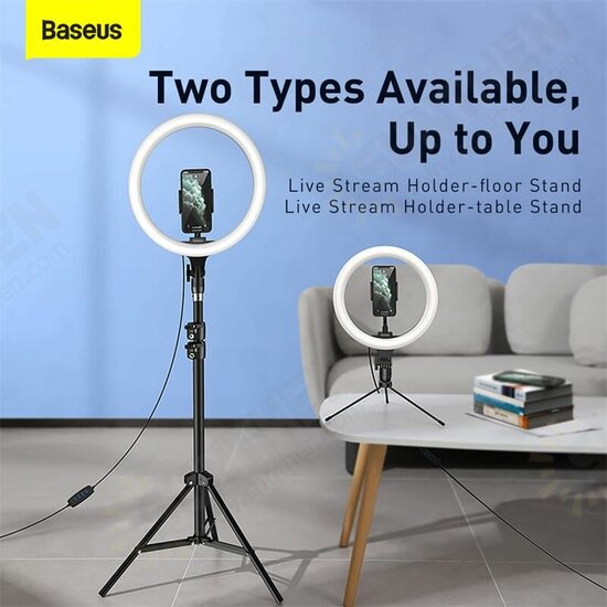 Desktop Live Broadcast Lights Bracket Table Floor Stand 10/12inch Ring Adjustable Floor Stand Two Types Foldable Selfie Lights