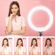 Controllable Portable 2.1m 14 inch Ring Light LED Makeup Ring Lamp USB Selfie Ring Lamp Phone Holder Tripod Stand Photography Lighting