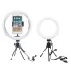 Dimmable LED Ring Light Lamp 18CM 26CM Fill Light for Makeup Live Stream Selfie Photography Video Record Online Teaching