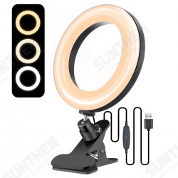 EGL-01 6.3 inch Ring Light 3 Light Modes Stepless Adjustable USB Powered Desktop Fill light Lamp with Clip for Macbook EGL-01 6.3 inch Ring Light 3 Light Modes Stepless Adjustable USB Powered Desktop Fill light Lamp with Clip for Macbook