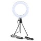 EGL-03 8 inch Ring Light 3 Light Modes USB Powered Fill light Lamp with Tripod