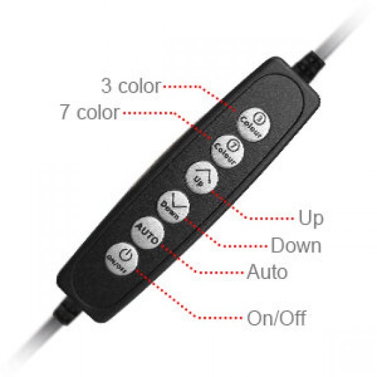 EGL-03 8 inch Ring Light 3 Light Modes USB Powered Fill light Lamp with Tripod