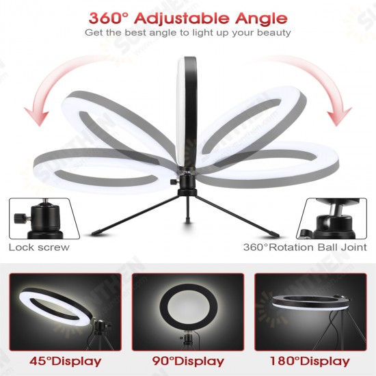 EGL-03 8 inch Ring Light 3 Light Modes USB Powered Fill light Lamp with Tripod EGL-03 8 inch Ring Light 3 Light Modes USB Powered Fill light Lamp with Tripod