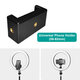 EGL-05 10 inch Ring Light 3 Light Modes 11-Level Brightness Adjustable Fill light Lamp with Phone Clip Trapezoidal Stand for iPhone 13 POCO X3 F3