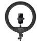 EGL-09 18in 55W Dimmable 2800-6000K Circle Light with Tripod Remote Control for Live Stream MUA light Vlog TikTok Selfie Zoom