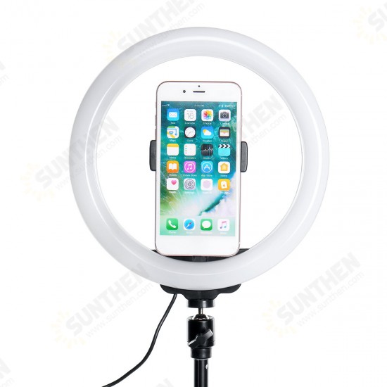 Flash Selfie LED Ring Light Dimmable Tripod Stand Phone Clip Holder for YouTube Tiktok Live Streaming Makeup