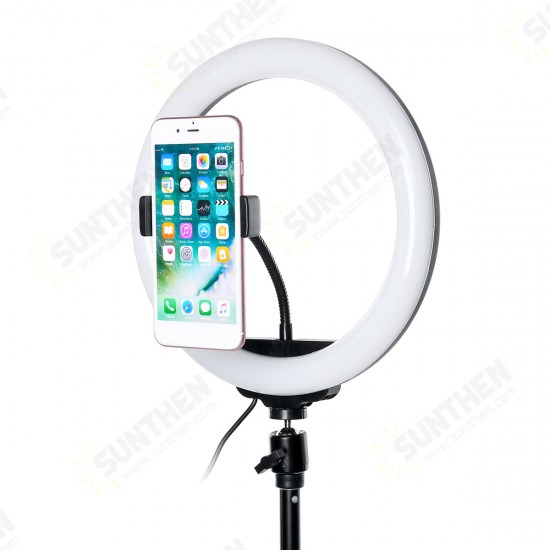 Flash Selfie LED Ring Light Dimmable Tripod Stand Phone Clip Holder for YouTube Tiktok Live Streaming Makeup