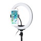 Flash Selfie LED Ring Light Dimmable Tripod Stand Phone Clip Holder for YouTube Tiktok Live Streaming Makeup