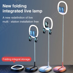 Foldable Portable LED Ring Light Lamp Annular Lamp Bi-color with 7200mAh Built-in Battery for Video Live Lamp Beauty Lights Foldable Portable LED Ring Light Lamp Annular Lamp Bi-color with 7200mAh Built-in Battery for Video Live Lamp Beauty Lights
