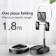 Foldable Portable LED Ring Light Lamp Annular Lamp Bi-color with 7200mAh Built-in Battery for Video Live Lamp Beauty Lights