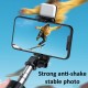 H1S 3-IN-1 Extendable bluetooth Tripod Selfie Stick With 2-Gear Stepless Dimming Light LED Fill Light for Mobile Phone