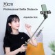 Height Adjustable Selfie Stick Tripod Monopod with bluetooth Remote Controller Dual Ring Light Fill Lighting for iPhone 12 POCO X3 NFC