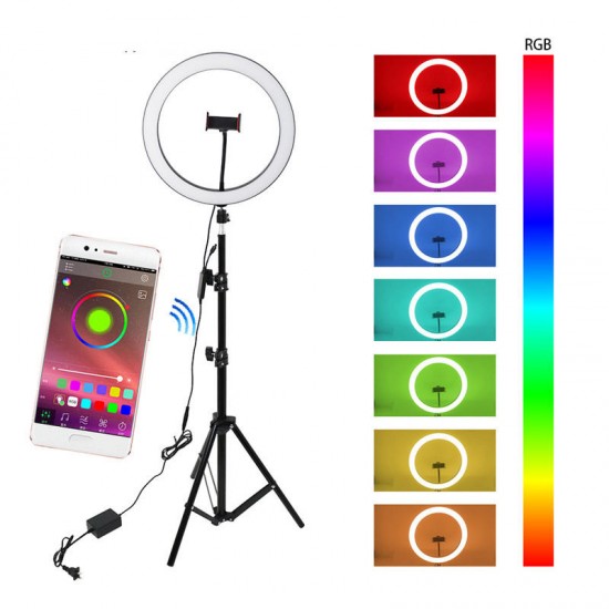 LED Phone Holder Photography Selfie Ring Fill Light Kit Selfie Stick Tripod for Video Makeup Photos